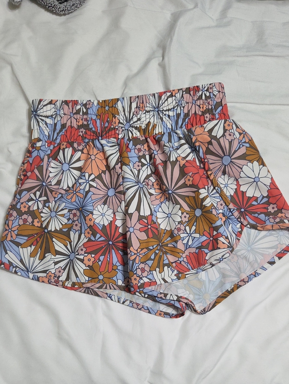 SO Floral High Waisted Athletic Short